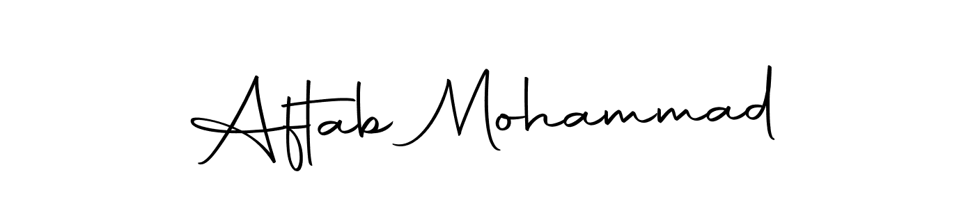 How to make Aftab Mohammad signature? Autography-DOLnW is a professional autograph style. Create handwritten signature for Aftab Mohammad name. Aftab Mohammad signature style 10 images and pictures png