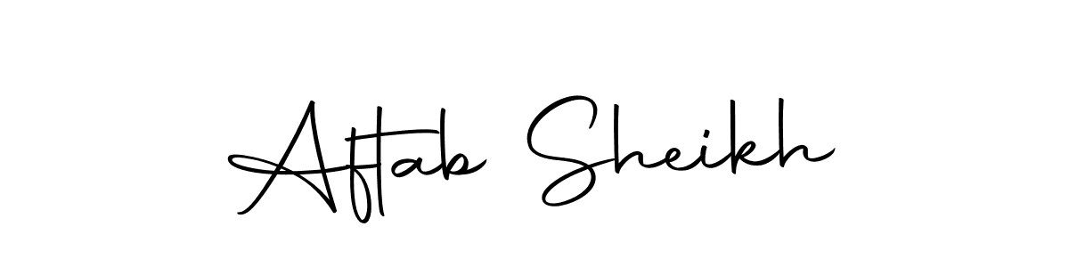 How to make Aftab Sheikh signature? Autography-DOLnW is a professional autograph style. Create handwritten signature for Aftab Sheikh name. Aftab Sheikh signature style 10 images and pictures png