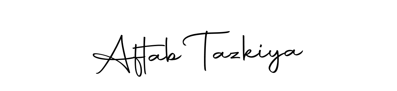 Similarly Autography-DOLnW is the best handwritten signature design. Signature creator online .You can use it as an online autograph creator for name Aftab Tazkiya. Aftab Tazkiya signature style 10 images and pictures png