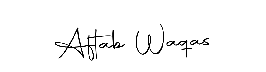 Create a beautiful signature design for name Aftab Waqas. With this signature (Autography-DOLnW) fonts, you can make a handwritten signature for free. Aftab Waqas signature style 10 images and pictures png