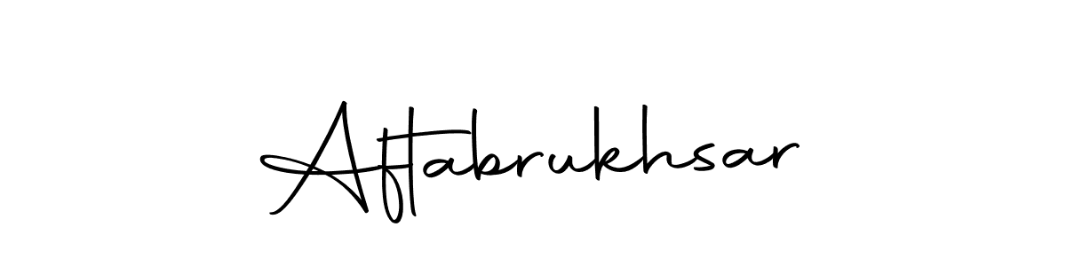 It looks lik you need a new signature style for name Aftabrukhsar. Design unique handwritten (Autography-DOLnW) signature with our free signature maker in just a few clicks. Aftabrukhsar signature style 10 images and pictures png