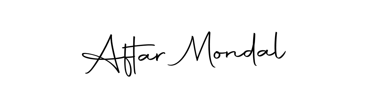 The best way (Autography-DOLnW) to make a short signature is to pick only two or three words in your name. The name Aftar Mondal include a total of six letters. For converting this name. Aftar Mondal signature style 10 images and pictures png