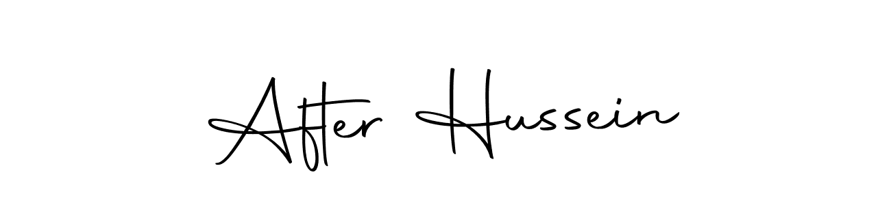 How to make After Hussein signature? Autography-DOLnW is a professional autograph style. Create handwritten signature for After Hussein name. After Hussein signature style 10 images and pictures png
