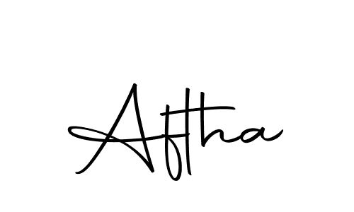 Use a signature maker to create a handwritten signature online. With this signature software, you can design (Autography-DOLnW) your own signature for name Aftha. Aftha signature style 10 images and pictures png