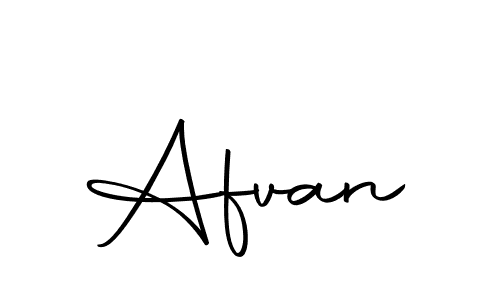 You should practise on your own different ways (Autography-DOLnW) to write your name (Afvan) in signature. don't let someone else do it for you. Afvan signature style 10 images and pictures png