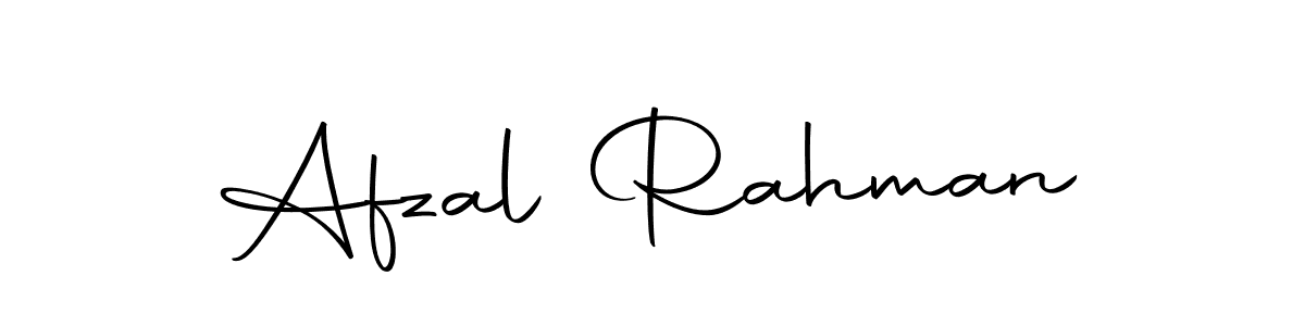 How to make Afzal Rahman name signature. Use Autography-DOLnW style for creating short signs online. This is the latest handwritten sign. Afzal Rahman signature style 10 images and pictures png