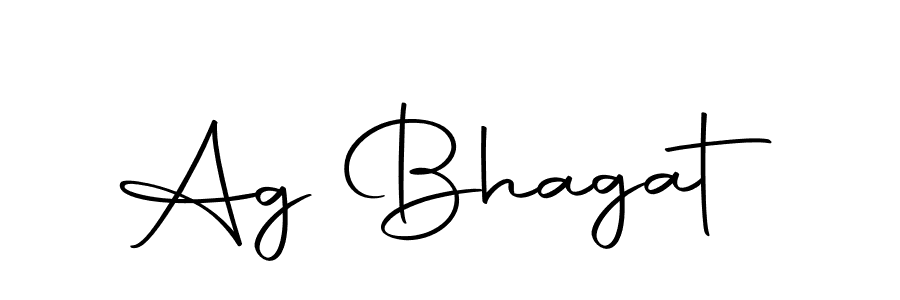 Create a beautiful signature design for name Ag Bhagat. With this signature (Autography-DOLnW) fonts, you can make a handwritten signature for free. Ag Bhagat signature style 10 images and pictures png