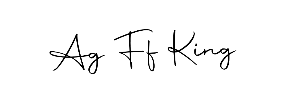 Design your own signature with our free online signature maker. With this signature software, you can create a handwritten (Autography-DOLnW) signature for name Ag Ff King. Ag Ff King signature style 10 images and pictures png