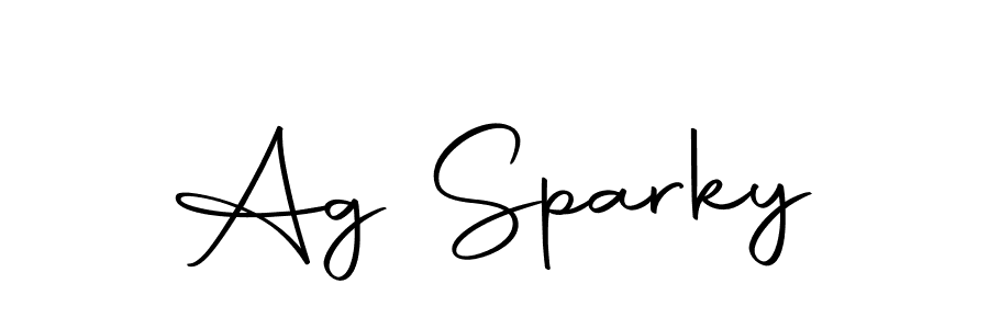 How to make Ag Sparky signature? Autography-DOLnW is a professional autograph style. Create handwritten signature for Ag Sparky name. Ag Sparky signature style 10 images and pictures png