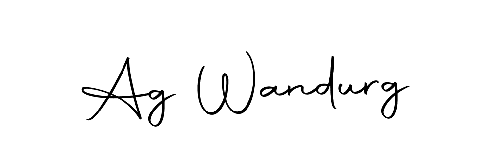 How to make Ag Wandurg signature? Autography-DOLnW is a professional autograph style. Create handwritten signature for Ag Wandurg name. Ag Wandurg signature style 10 images and pictures png