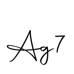 How to make Ag7 name signature. Use Autography-DOLnW style for creating short signs online. This is the latest handwritten sign. Ag7 signature style 10 images and pictures png