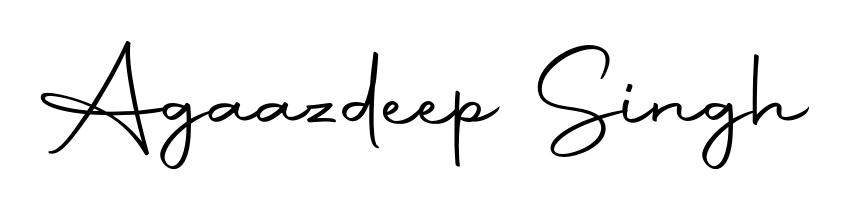 A sleek calligraphic signature for name Agaazdeep Singh utilizing Autography-DOLnW styling. Great for adding personal signatures to photos and art. Agaazdeep Singh signature style 10 images and pictures png