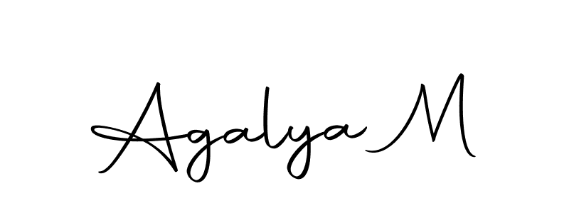Also we have Agalya M name is the best signature style. Create professional handwritten signature collection using Autography-DOLnW autograph style. Agalya M signature style 10 images and pictures png