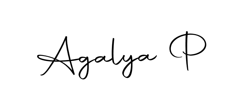 You can use this online signature creator to create a handwritten signature for the name Agalya P. This is the best online autograph maker. Agalya P signature style 10 images and pictures png