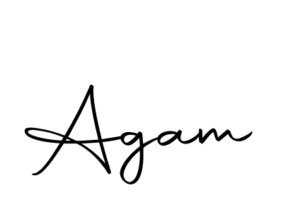 Create a beautiful signature design for name Agam. With this signature (Autography-DOLnW) fonts, you can make a handwritten signature for free. Agam signature style 10 images and pictures png