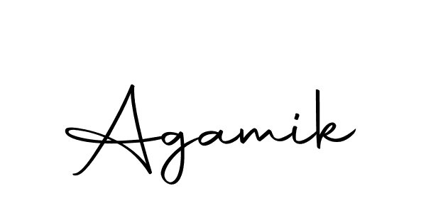 The best way (Autography-DOLnW) to make a short signature is to pick only two or three words in your name. The name Agamik include a total of six letters. For converting this name. Agamik signature style 10 images and pictures png