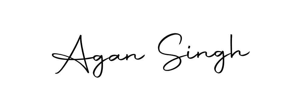 Design your own signature with our free online signature maker. With this signature software, you can create a handwritten (Autography-DOLnW) signature for name Agan Singh. Agan Singh signature style 10 images and pictures png