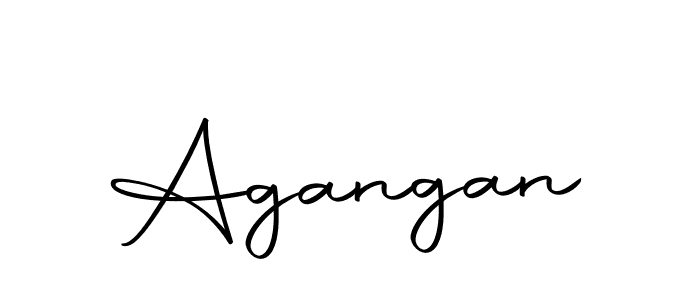Create a beautiful signature design for name Agangan. With this signature (Autography-DOLnW) fonts, you can make a handwritten signature for free. Agangan signature style 10 images and pictures png