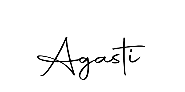 Design your own signature with our free online signature maker. With this signature software, you can create a handwritten (Autography-DOLnW) signature for name Agasti. Agasti signature style 10 images and pictures png