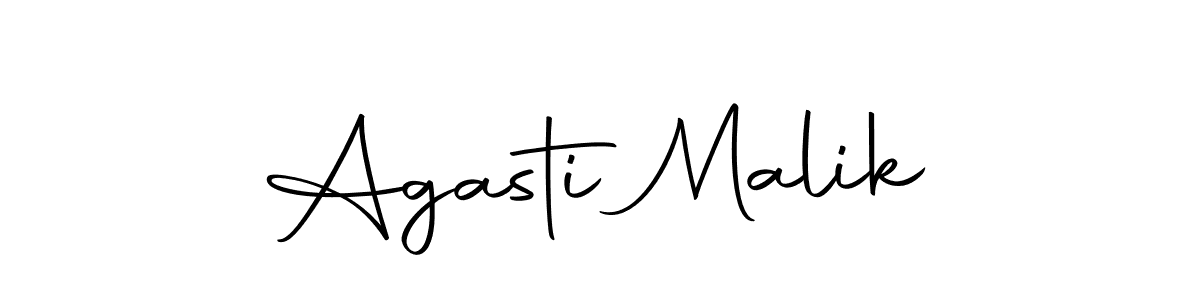 Make a beautiful signature design for name Agasti Malik. With this signature (Autography-DOLnW) style, you can create a handwritten signature for free. Agasti Malik signature style 10 images and pictures png