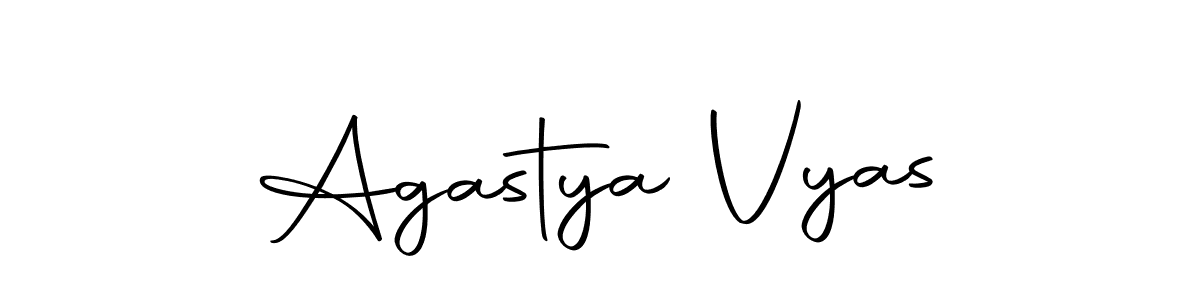 How to make Agastya Vyas signature? Autography-DOLnW is a professional autograph style. Create handwritten signature for Agastya Vyas name. Agastya Vyas signature style 10 images and pictures png