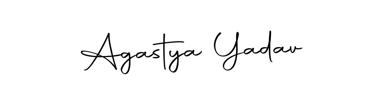 Create a beautiful signature design for name Agastya Yadav. With this signature (Autography-DOLnW) fonts, you can make a handwritten signature for free. Agastya Yadav signature style 10 images and pictures png