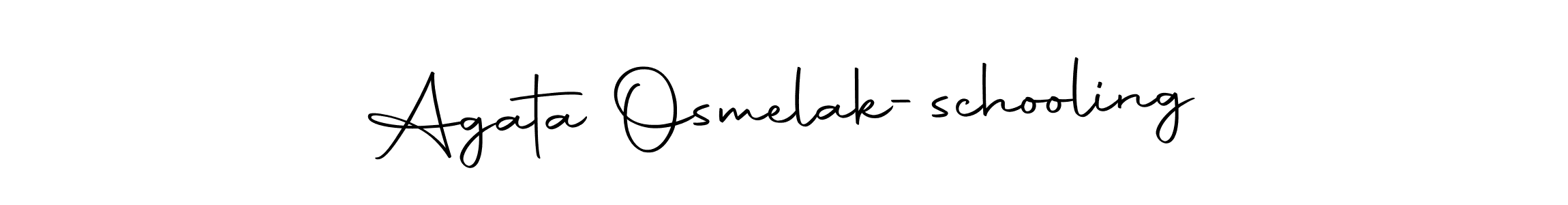 Design your own signature with our free online signature maker. With this signature software, you can create a handwritten (Autography-DOLnW) signature for name Agata Osmelak-schooling. Agata Osmelak-schooling signature style 10 images and pictures png