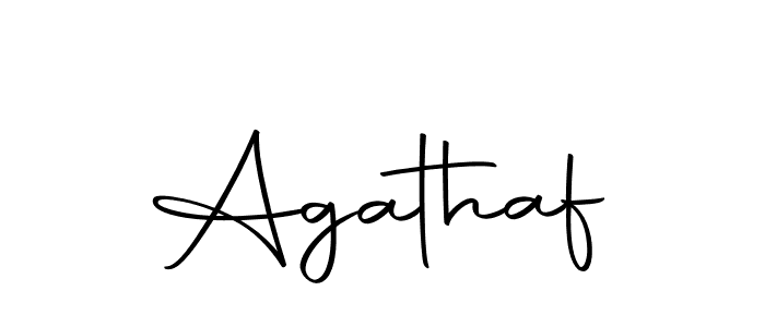 Use a signature maker to create a handwritten signature online. With this signature software, you can design (Autography-DOLnW) your own signature for name Agathaf. Agathaf signature style 10 images and pictures png