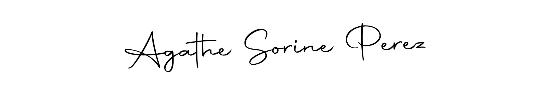 You can use this online signature creator to create a handwritten signature for the name Agathe Sorine Perez. This is the best online autograph maker. Agathe Sorine Perez signature style 10 images and pictures png