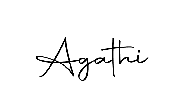 Agathi stylish signature style. Best Handwritten Sign (Autography-DOLnW) for my name. Handwritten Signature Collection Ideas for my name Agathi. Agathi signature style 10 images and pictures png