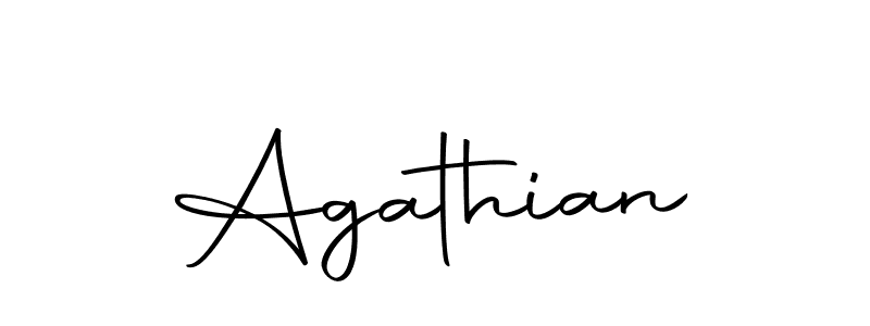 How to make Agathian signature? Autography-DOLnW is a professional autograph style. Create handwritten signature for Agathian name. Agathian signature style 10 images and pictures png