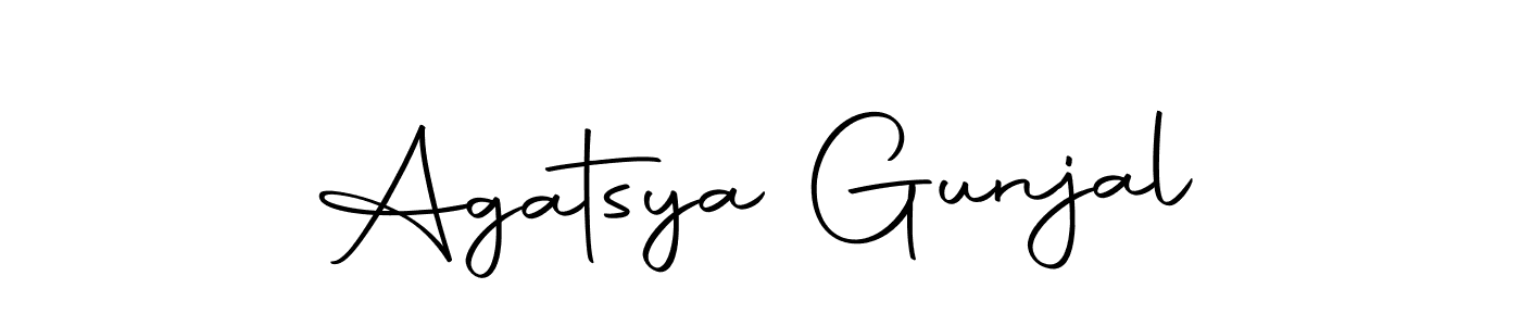 Agatsya Gunjal stylish signature style. Best Handwritten Sign (Autography-DOLnW) for my name. Handwritten Signature Collection Ideas for my name Agatsya Gunjal. Agatsya Gunjal signature style 10 images and pictures png