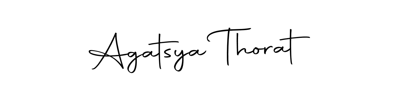 You should practise on your own different ways (Autography-DOLnW) to write your name (Agatsya Thorat) in signature. don't let someone else do it for you. Agatsya Thorat signature style 10 images and pictures png