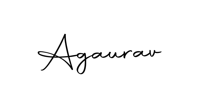 Create a beautiful signature design for name Agaurav. With this signature (Autography-DOLnW) fonts, you can make a handwritten signature for free. Agaurav signature style 10 images and pictures png