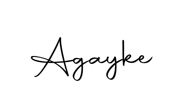 Design your own signature with our free online signature maker. With this signature software, you can create a handwritten (Autography-DOLnW) signature for name Agayke. Agayke signature style 10 images and pictures png