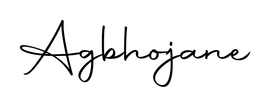 Create your official email sign-off with Agbhojane name in Autography-DOLnW style. Crisp, clean, and perfectly legible across all screens. Agbhojane signature style 10 images and pictures png