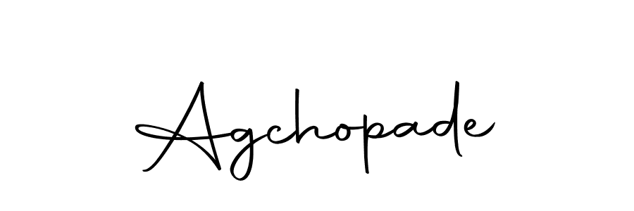 Create a beautiful signature design for name Agchopade. With this signature (Autography-DOLnW) fonts, you can make a handwritten signature for free. Agchopade signature style 10 images and pictures png