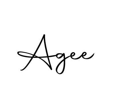 Design your own signature with our free online signature maker. With this signature software, you can create a handwritten (Autography-DOLnW) signature for name Agee. Agee signature style 10 images and pictures png