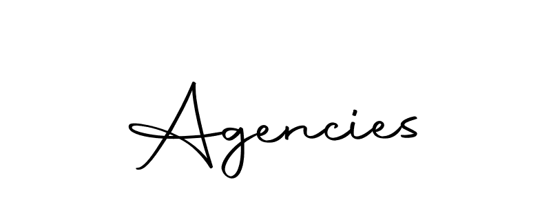 You can use this online signature creator to create a handwritten signature for the name Agencies. This is the best online autograph maker. Agencies signature style 10 images and pictures png