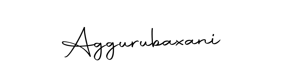 Make a beautiful signature design for name Aggurubaxani. With this signature (Autography-DOLnW) style, you can create a handwritten signature for free. Aggurubaxani signature style 10 images and pictures png