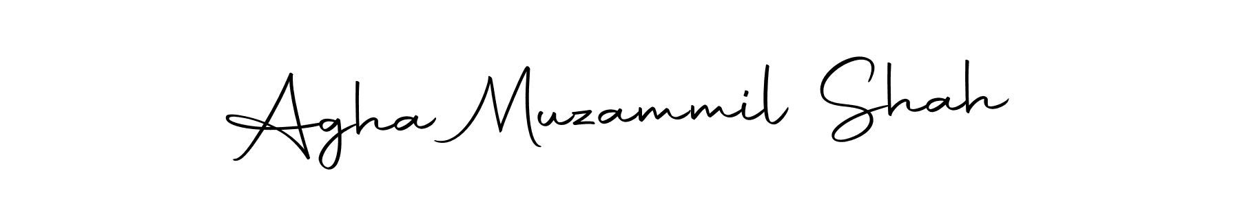 Make a beautiful signature design for name Agha Muzammil Shah. With this signature (Autography-DOLnW) style, you can create a handwritten signature for free. Agha Muzammil Shah signature style 10 images and pictures png