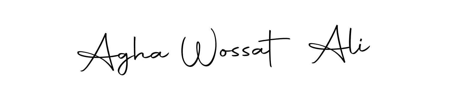You should practise on your own different ways (Autography-DOLnW) to write your name (Agha Wossat Ali) in signature. don't let someone else do it for you. Agha Wossat Ali signature style 10 images and pictures png