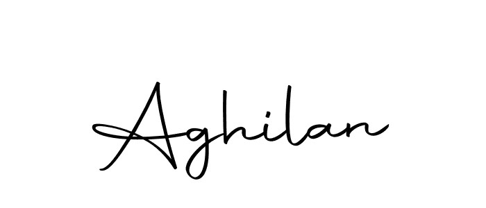 Create a beautiful signature design for name Aghilan. With this signature (Autography-DOLnW) fonts, you can make a handwritten signature for free. Aghilan signature style 10 images and pictures png