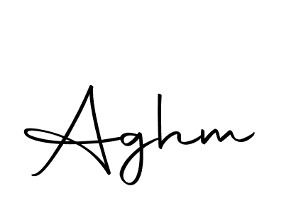 You should practise on your own different ways (Autography-DOLnW) to write your name (Aghm) in signature. don't let someone else do it for you. Aghm signature style 10 images and pictures png