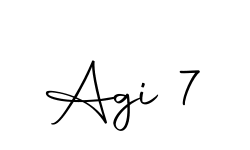 How to make Agi 7 signature? Autography-DOLnW is a professional autograph style. Create handwritten signature for Agi 7 name. Agi 7 signature style 10 images and pictures png