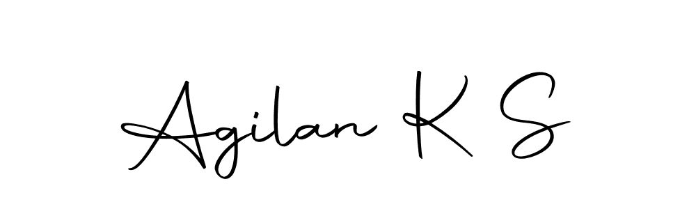 You should practise on your own different ways (Autography-DOLnW) to write your name (Agilan K S) in signature. don't let someone else do it for you. Agilan K S signature style 10 images and pictures png