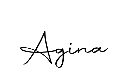 How to make Agina name signature. Use Autography-DOLnW style for creating short signs online. This is the latest handwritten sign. Agina signature style 10 images and pictures png