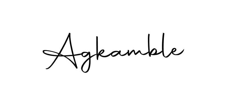 Make a beautiful signature design for name Agkamble. Use this online signature maker to create a handwritten signature for free. Agkamble signature style 10 images and pictures png