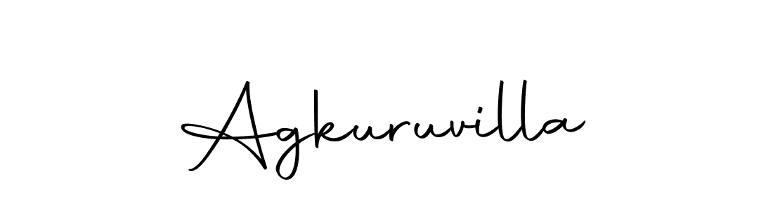 How to make Agkuruvilla name signature. Use Autography-DOLnW style for creating short signs online. This is the latest handwritten sign. Agkuruvilla signature style 10 images and pictures png