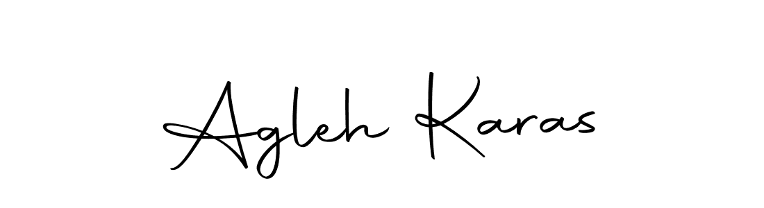 You should practise on your own different ways (Autography-DOLnW) to write your name (Agleh Karas) in signature. don't let someone else do it for you. Agleh Karas signature style 10 images and pictures png
